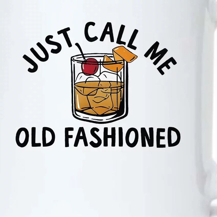 Just Call Me Old Fashioned Funny Cocktail Black Color Changing Mug