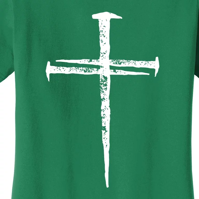 Jesus Christ My Savior Die For My Sins 3 Nails Cross Christian Catholic Women's T-Shirt