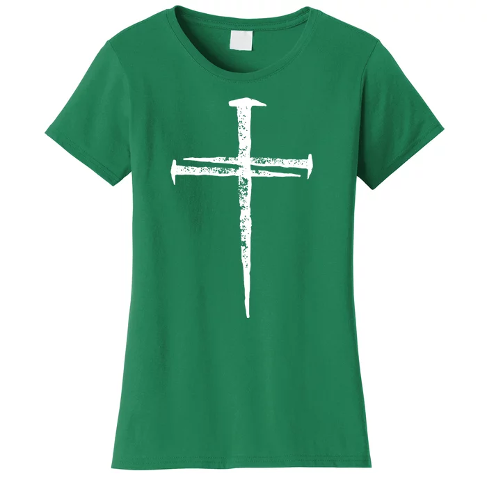 Jesus Christ My Savior Die For My Sins 3 Nails Cross Christian Catholic Women's T-Shirt