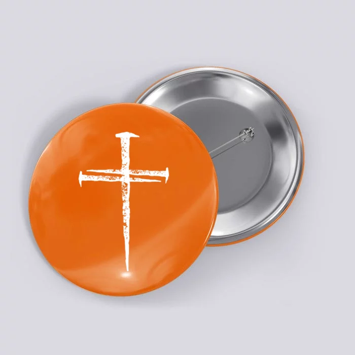 Jesus Christ My Savior Die For My Sins 3 Nails Cross Christian Catholic Button