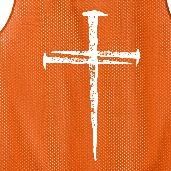 Jesus Christ My Savior Die For My Sins 3 Nails Cross Christian Catholic Mesh Reversible Basketball Jersey Tank