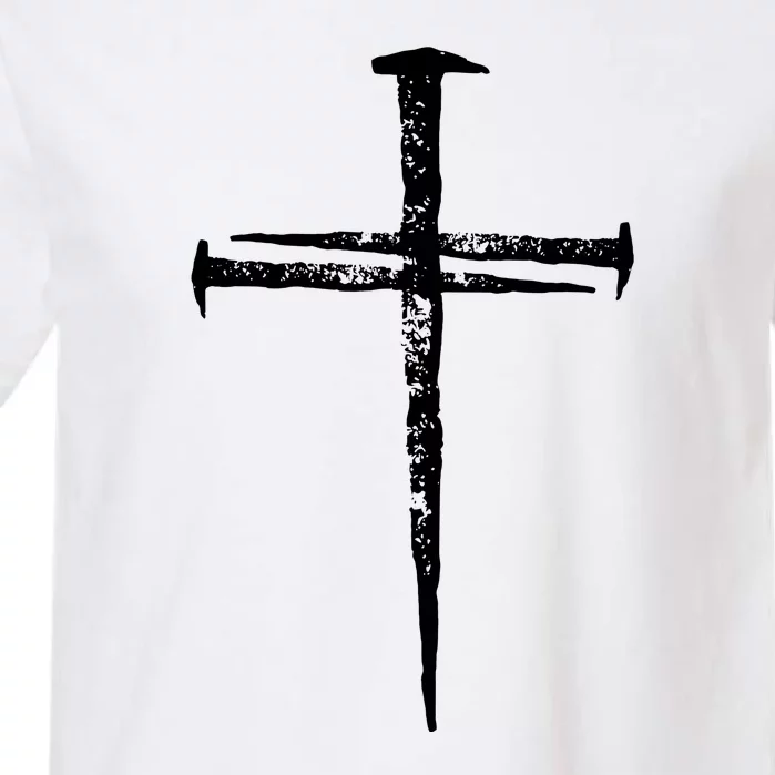 Jesus Christ My Savior Die For My Sins 3 Nails Cross Christian Catholic Garment-Dyed Heavyweight T-Shirt