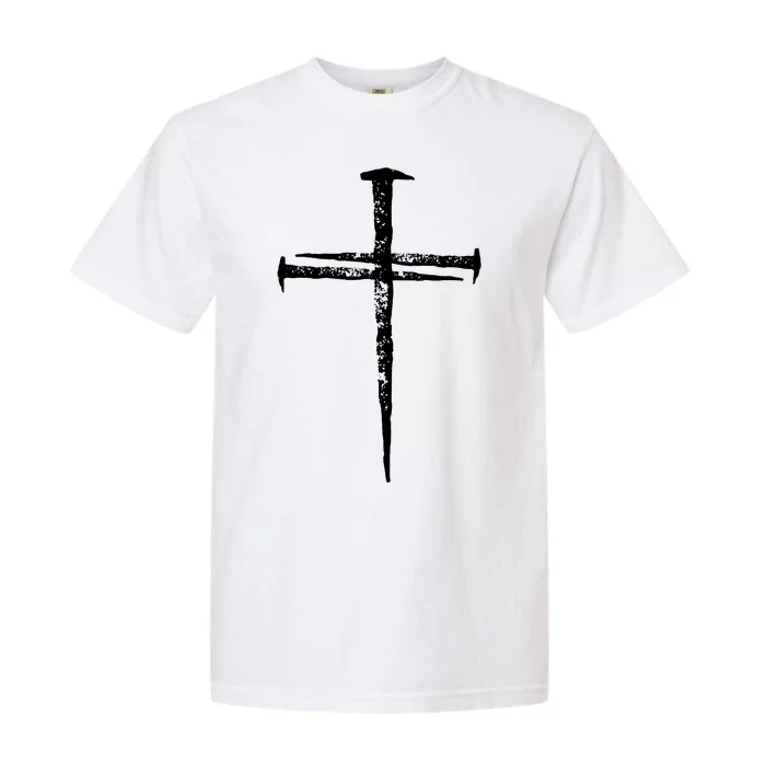 Jesus Christ My Savior Die For My Sins 3 Nails Cross Christian Catholic Garment-Dyed Heavyweight T-Shirt