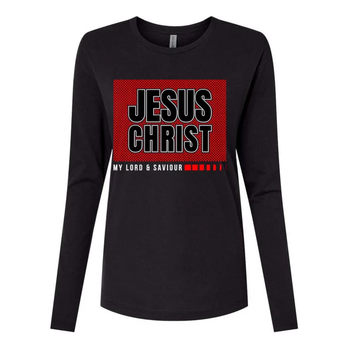 Jesus Christ, My Lord And Savior Womens Cotton Relaxed Long Sleeve T-Shirt