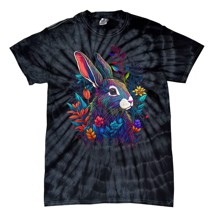 JCombs Colorful Magical Bunny Rabbit Tie-Dye T-Shirt