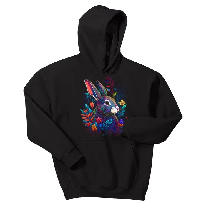 JCombs Colorful Magical Bunny Rabbit Kids Hoodie