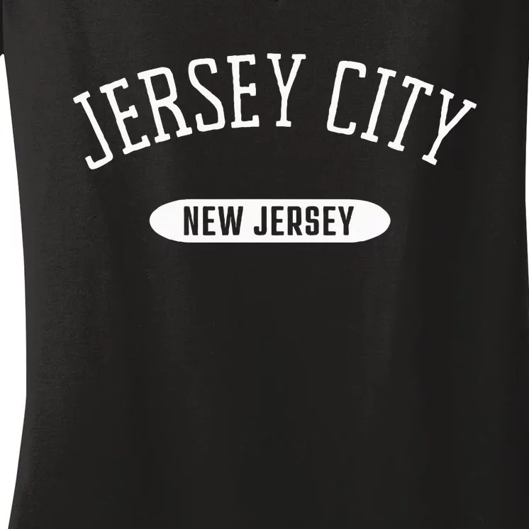 Jersey City Nj Classic Jersey City New Jersey Women's V-Neck T-Shirt