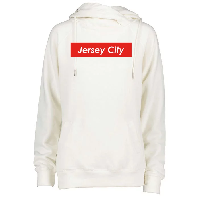 Jersey City New Jersey Gift Womens Funnel Neck Pullover Hood