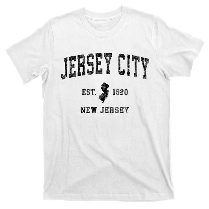 Jersey City New Jersey Nj Vintage Established Sports Design T-Shirt