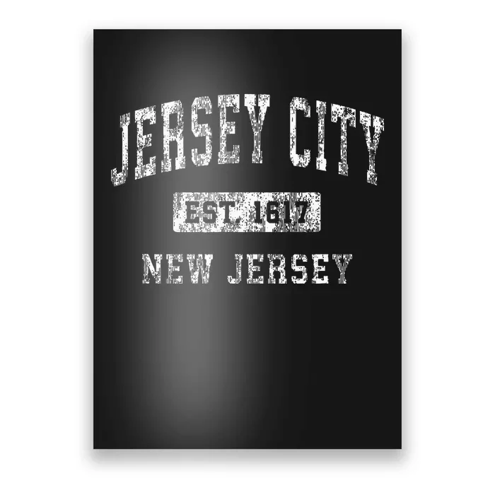 Jersey City Nj Vintage Sports Pride Poster