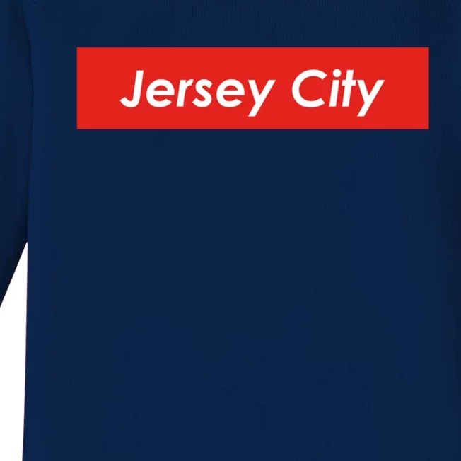 Jersey City New Jersey Gift Baby Long Sleeve Bodysuit