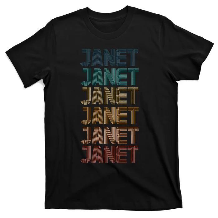 Janet Classic Name Cool 80s 90s T-Shirt