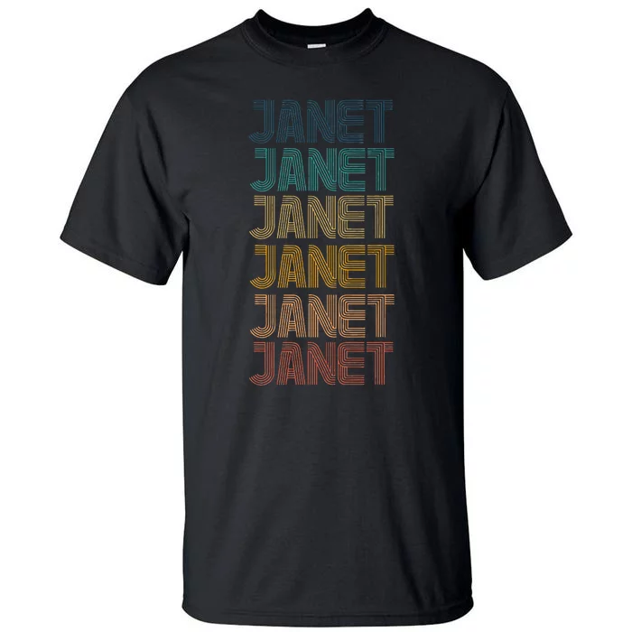 Janet Classic Name Cool 80s 90s Tall T-Shirt