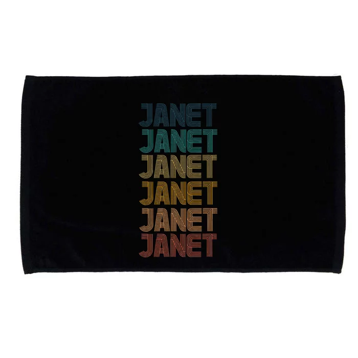 Janet Classic Name Cool 80s 90s Microfiber Hand Towel