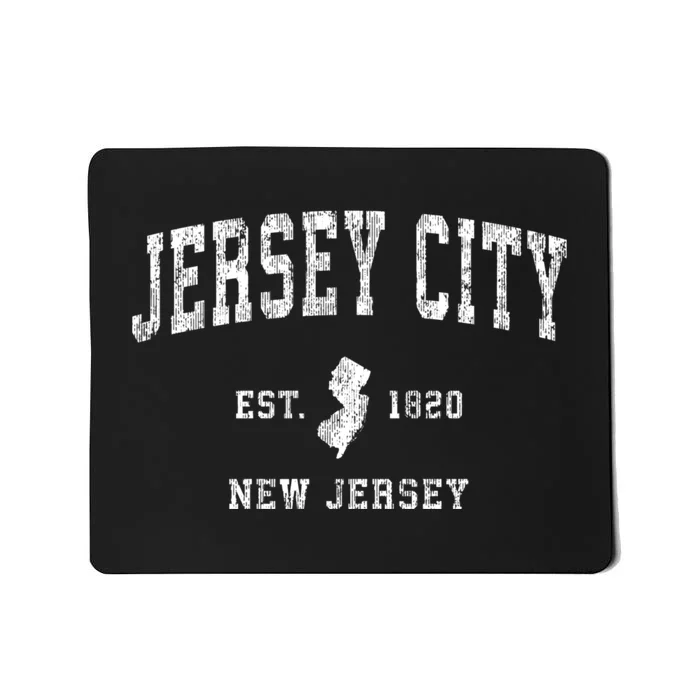 Jersey City New Jersey Nj Vintage Sports Mousepad