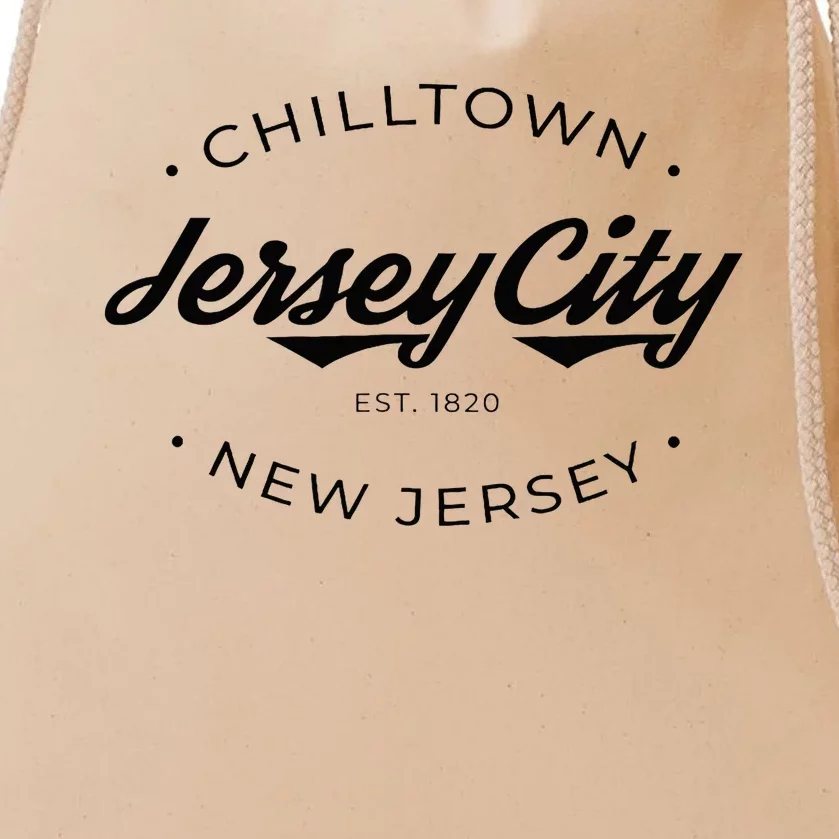 Jersey City New Jersey Chilltown Drawstring Bag