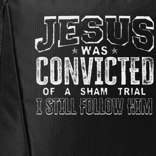 Jesus Convicted Of Sham Trial Still Follow City Backpack