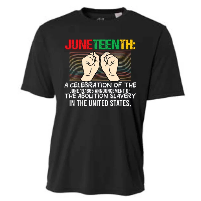 Juneteenth Celebration Of Freedom Graphic Cooling Performance Crew T-Shirt