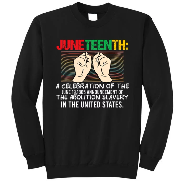 Juneteenth Celebration Of Freedom Graphic Sweatshirt