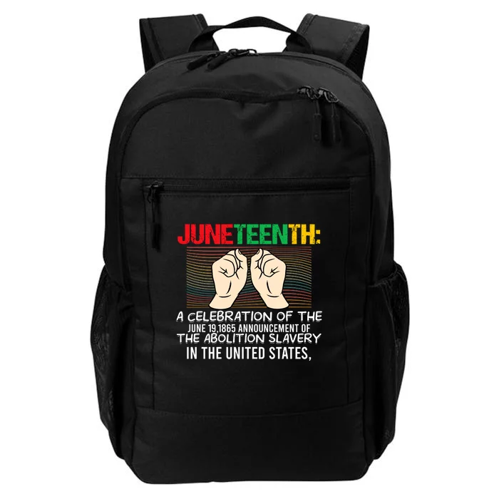 Juneteenth Celebration Of Freedom Graphic Daily Commute Backpack