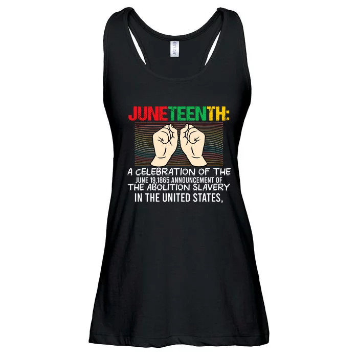 Juneteenth Celebration Of Freedom Graphic Ladies Essential Flowy Tank