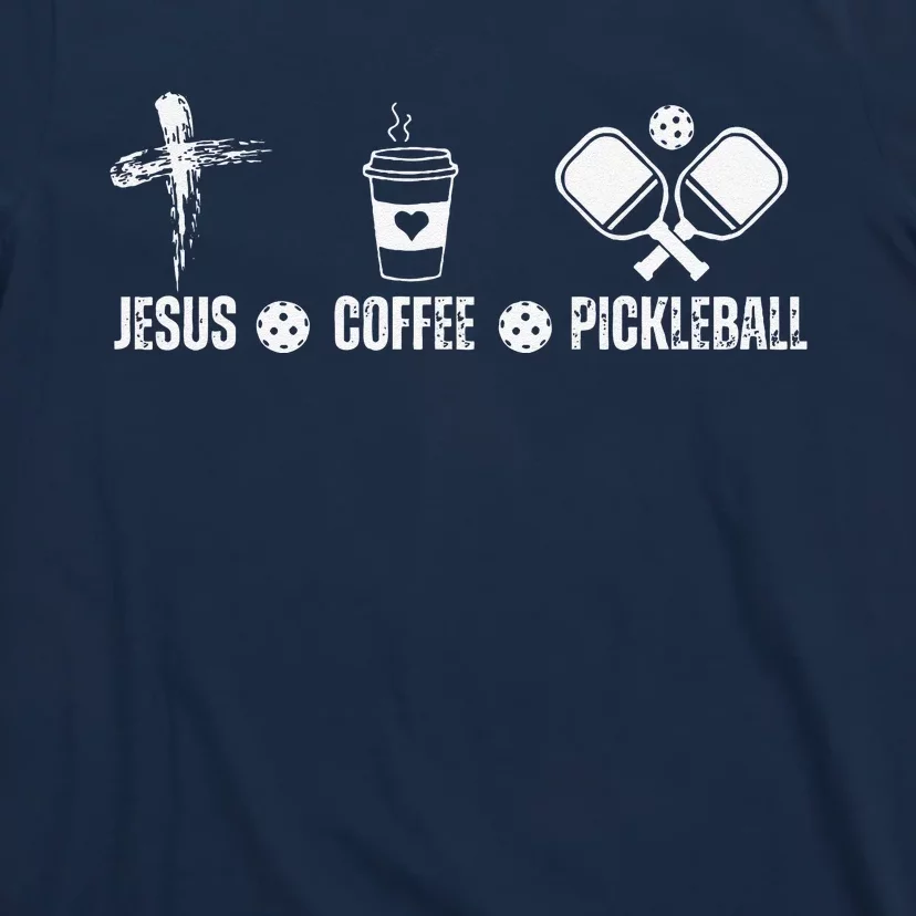 Jesus Coffee Pickleball Funny Christian Pickleball Lovers T-Shirt