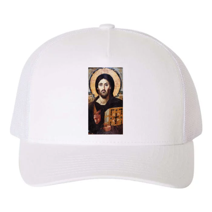 Jesus Christ Pantocrator Sinai Orthodox Christian Icon Gifts Yupoong Adult 5-Panel Trucker Hat