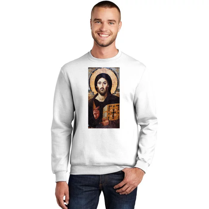 Jesus Christ Pantocrator Sinai Orthodox Christian Icon Gifts Sweatshirt