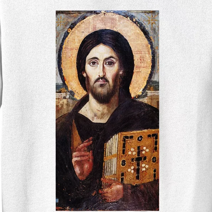 Jesus Christ Pantocrator Sinai Orthodox Christian Icon Gifts Sweatshirt