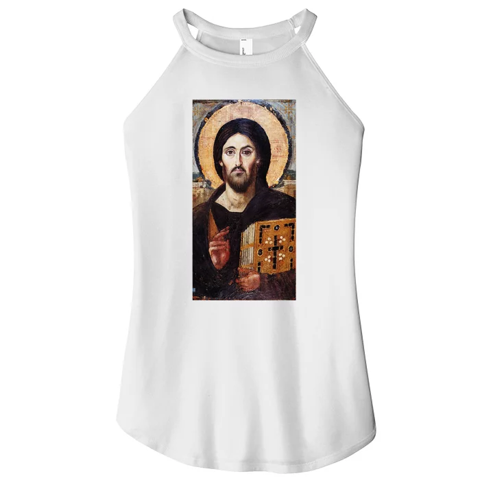 Jesus Christ Pantocrator Sinai Orthodox Christian Icon Gifts Women’s Perfect Tri Rocker Tank