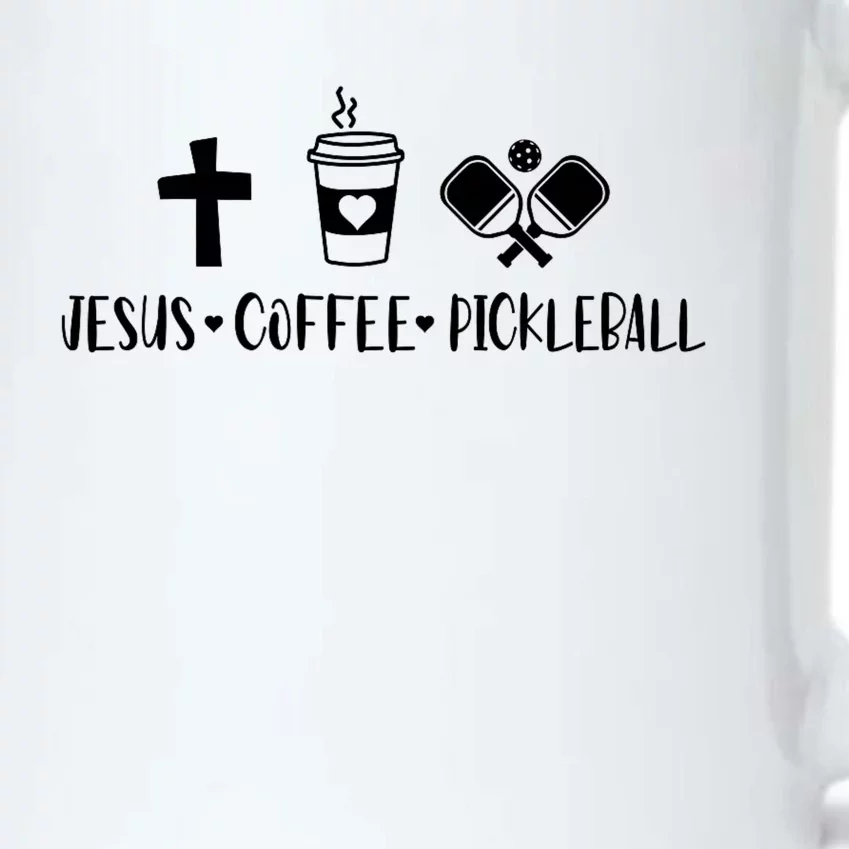 Jesus Coffee Picklenall Funny Christian Pickleball Lovers Black Color Changing Mug