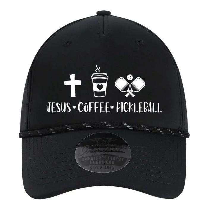 Jesus Coffee Picklenall Funny Christian Pickleball Lovers Performance The Dyno Cap