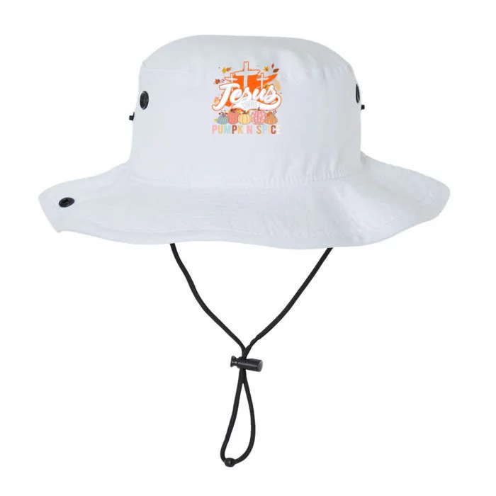 Jesus Christ Pumpkin Spice Thanksgiving Fall Christian Funny Gift Legacy Cool Fit Booney Bucket Hat