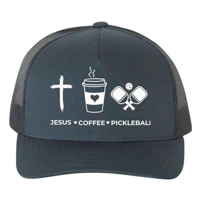 Jesus Coffee Pickleball Yupoong Adult 5-Panel Trucker Hat