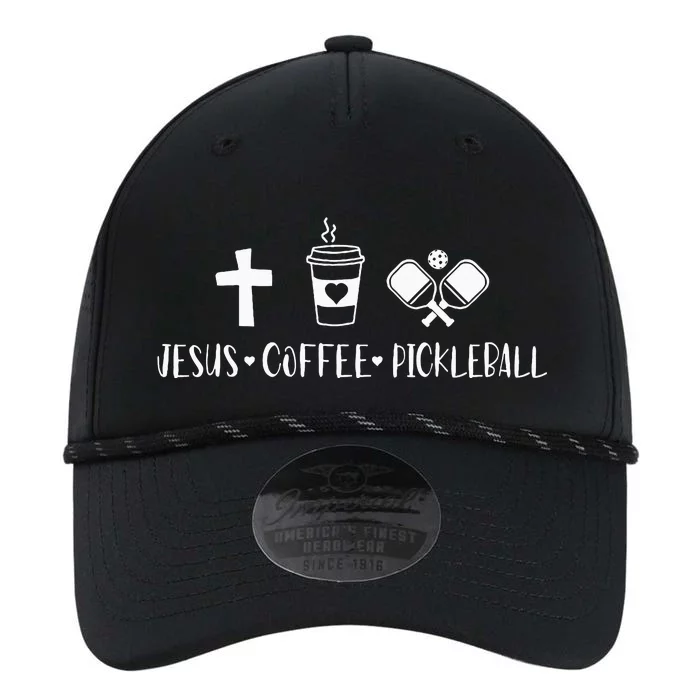 Jesus Coffee Picklenall Funny Christian Pickleball Lovers Performance The Dyno Cap