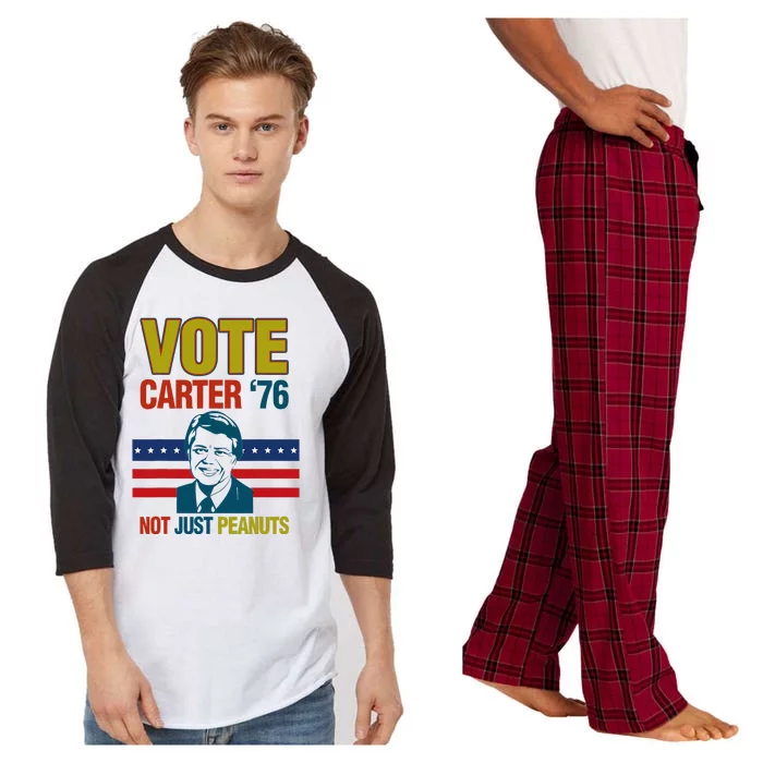 Jimmy Carter Quote Slogan Nuts 1976 President Raglan Sleeve Pajama Set