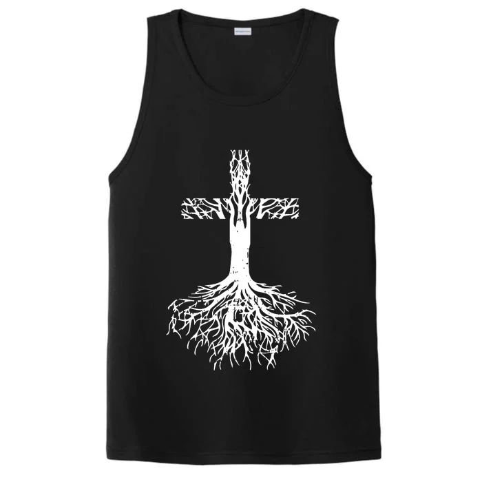 Jesus Cross Roots Performance Tank