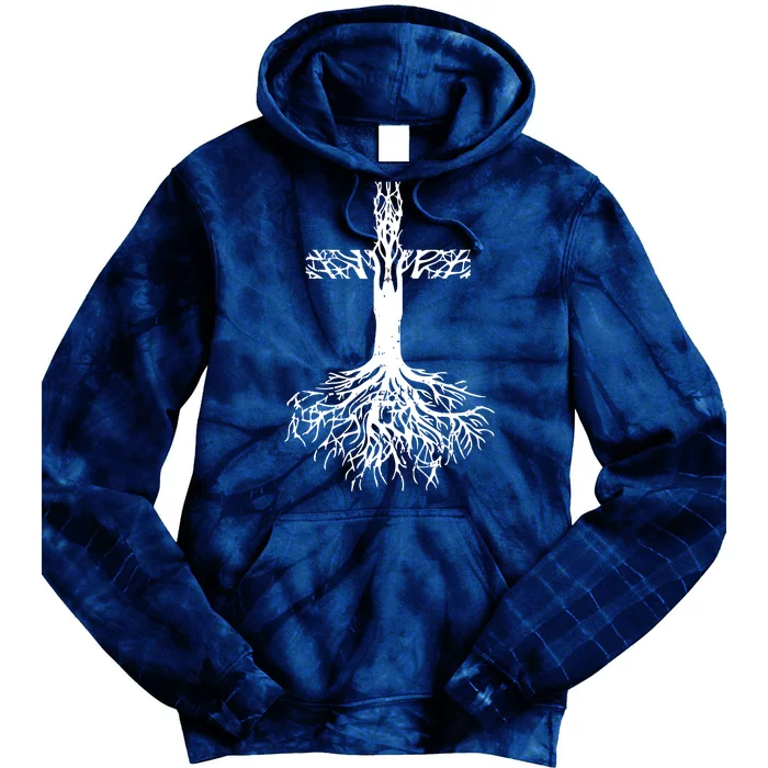 Jesus Cross Roots Tie Dye Hoodie