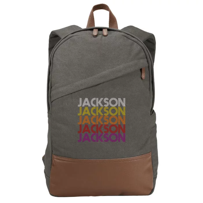 Jackson City Retro Cotton Canvas Backpack