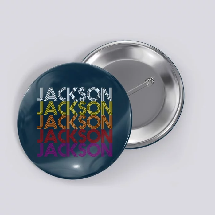 Jackson City Retro Button