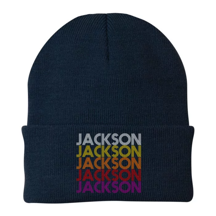 Jackson City Retro Knit Cap Winter Beanie