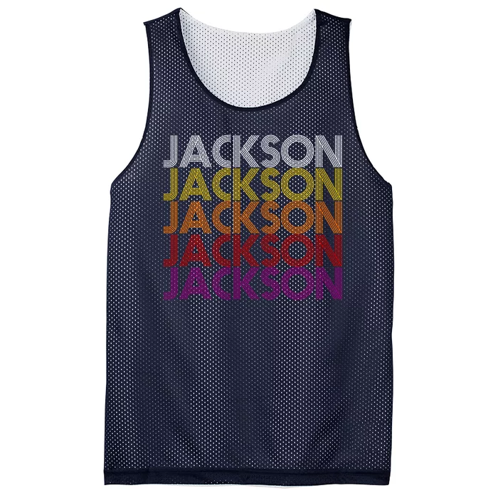 Jackson City Retro Mesh Reversible Basketball Jersey Tank