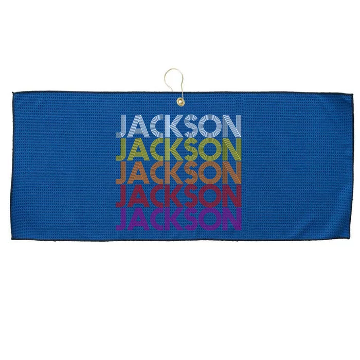 Jackson City Retro Large Microfiber Waffle Golf Towel