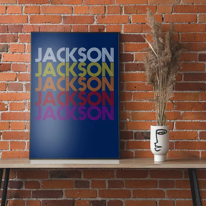 Jackson City Retro Poster