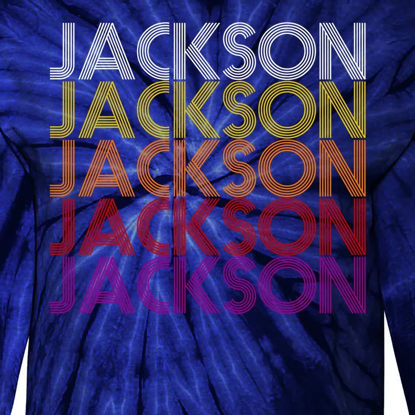 Jackson City Retro Tie-Dye Long Sleeve Shirt