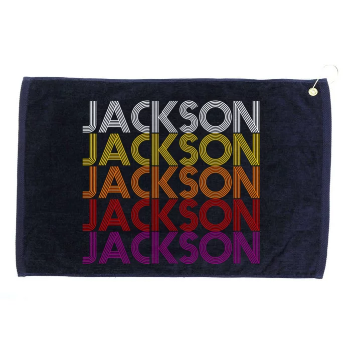 Jackson City Retro Grommeted Golf Towel