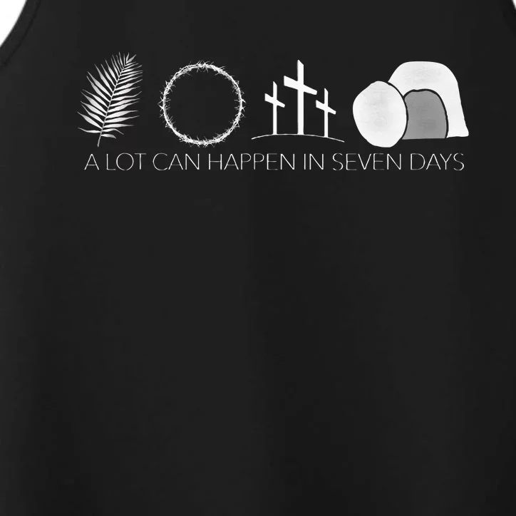 Jesus Christ Resurrection A Lot Can Happen In Seven Days Performance Tank