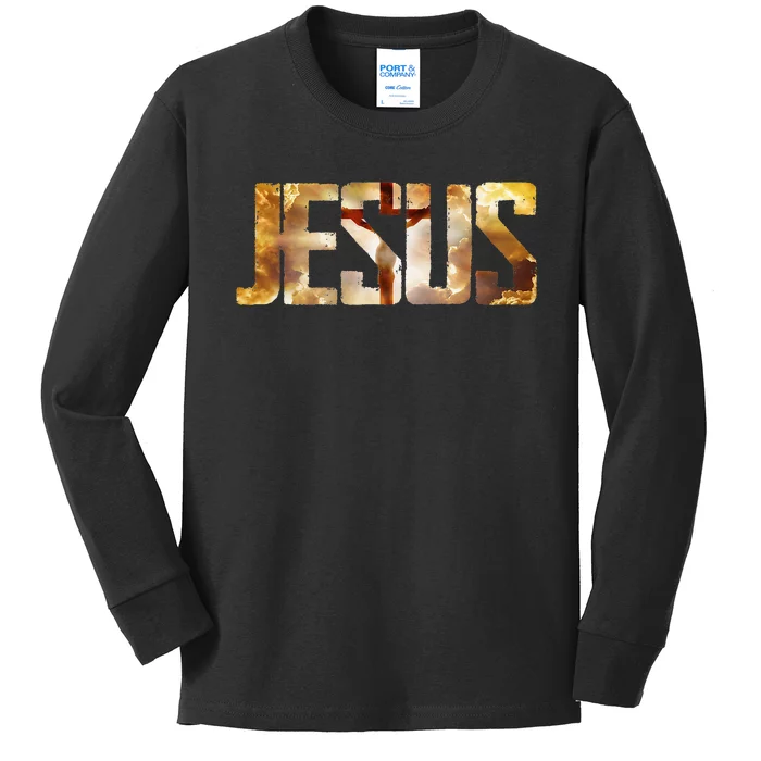 Jesus Christians Religious Gifts Kids Long Sleeve Shirt