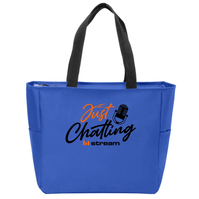 Just Chatting Stream Zip Tote Bag