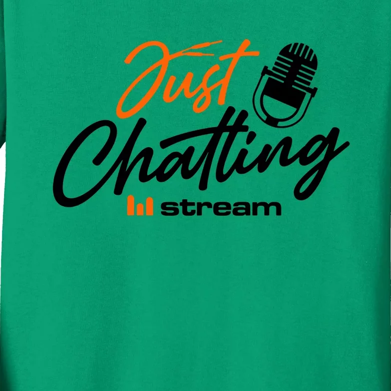 Just Chatting Stream Kids Long Sleeve Shirt